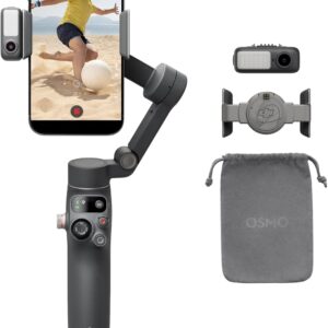 DJI Osmo Mobile 7P Gimbal Stabilizer for iPhone, Android, Native Tracking, Lighting, 3-Axis Phone Gimbal, Quick Launch, One-Tap Edit, Built-in Extension Rod & Tripod, 10hrs Use, Phone Charging