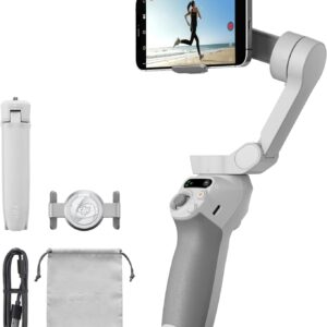 DJI Osmo Mobile SE, 3-Axis Phone Gimbal for iPhone, Android, Built-in Tripod, Selfie Stick, Gimbal Stabilizer for iphone, Andriod, ActiveTrack 6.0, Vlogging Stabilizer for Youtube, TikTok, Travel