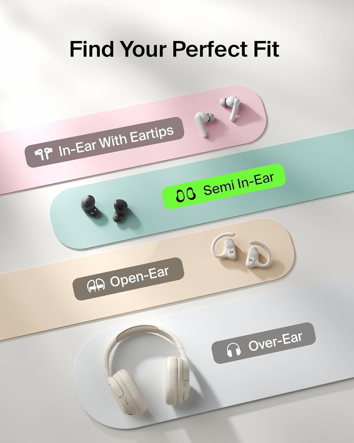 Belkin SoundForm Anywhere Wireless Earbuds, IPX4 Water Resistant Bluetooth Earphones, Long-Lasting Comfort, Case with Keyring for iPhone, iPad, Tablet, Laptop, Hiking, Running, Travel, etc. - Black - Image 8
