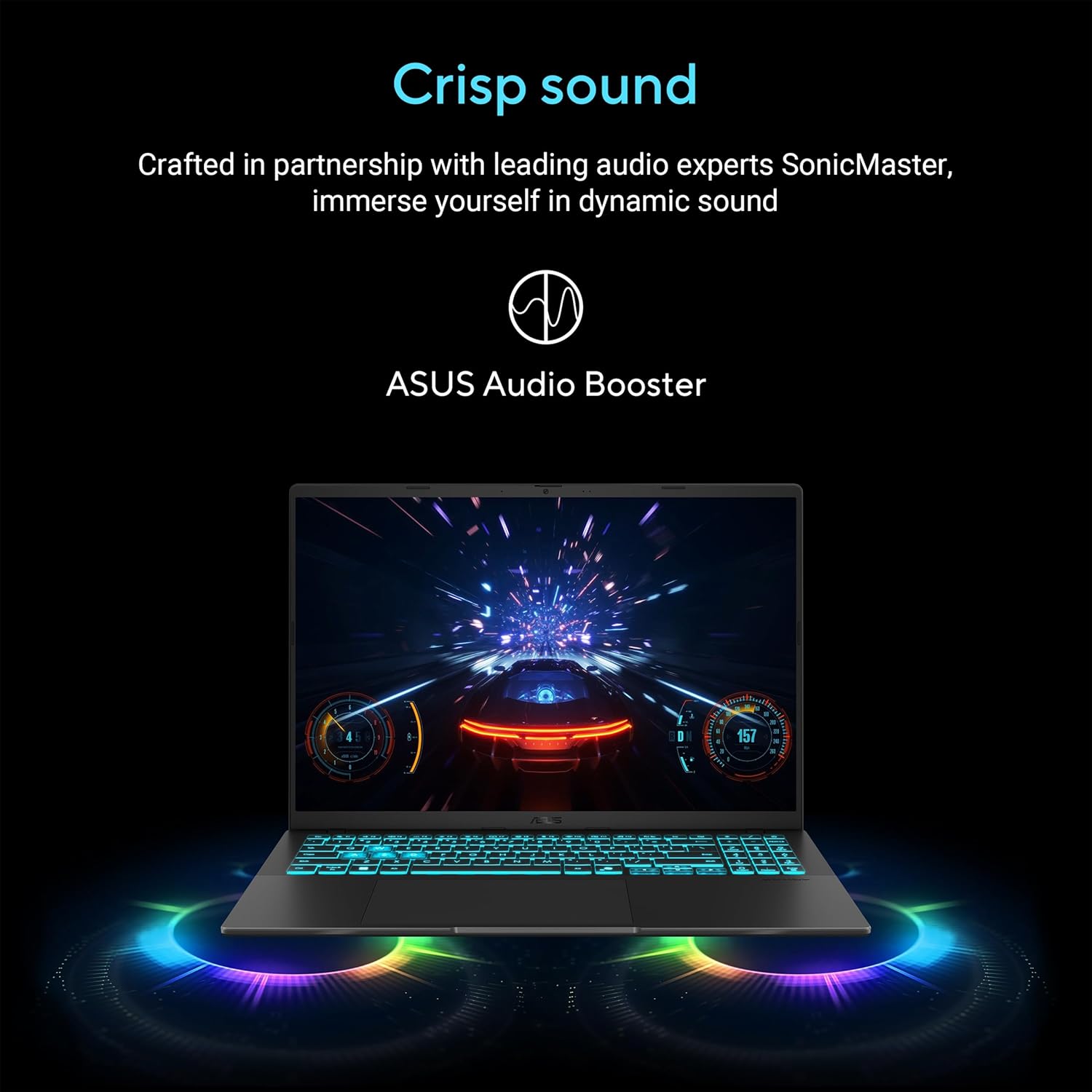 ASUS V16 16" WUXGA 144Hz Gaming Laptop, Intel® Core™ 7 240H, RTX™ 5070, 16GB DDR5 RAM, 1TB SSD, V3607VP-DS74, Matte Black - Image 6