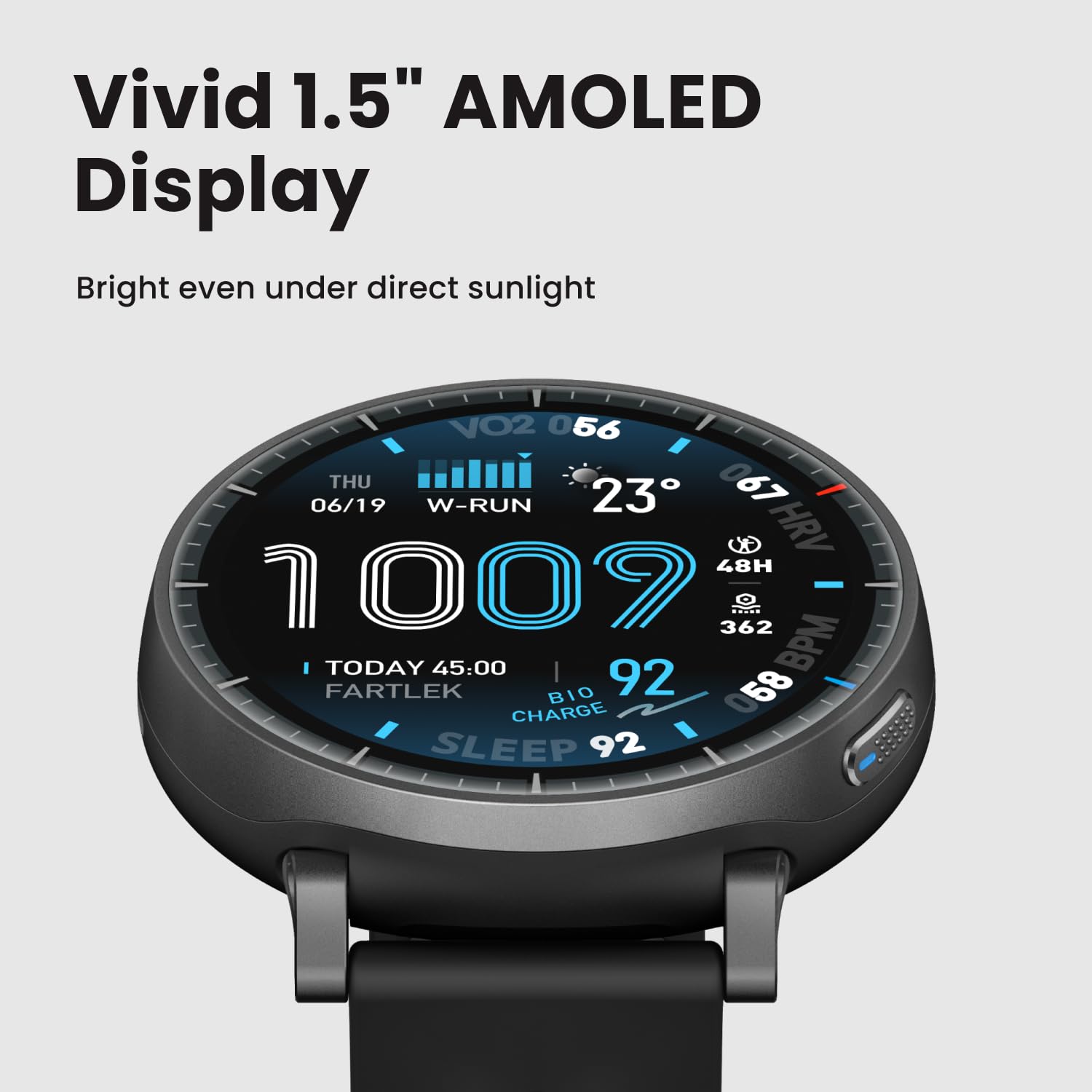Amazfit Active Max Smart Watch 1.5" AMOLED Display, 25-Day Battery, Offline Maps, GPS, 4GB Storage, 170+ Sport Modes, 5 ATM Water Resistant, Heart Rate & Sleep Fitness Tracker for Android & iPhone - Image 2