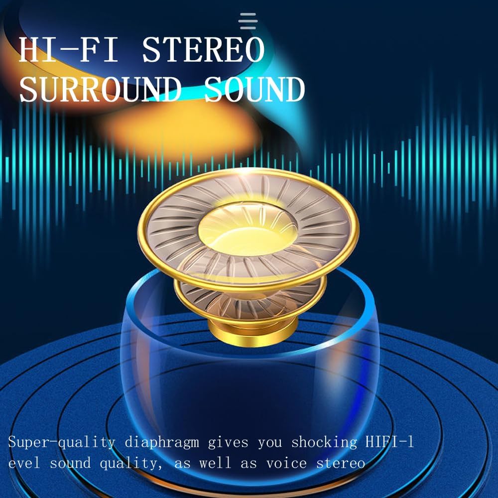 2023 Newest Wireless Earbuds, F9-5, Bluetooth Earphones with Charging Case, IPX7 Waterproof Stereo Headphones in-Ear Built-in Mic Headset for Sport - Image 5