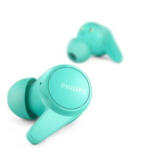 Philips T1207 True Wireless Headphones with Up to 18 Hours Playtime and IPX4 Water Resistance, Teal