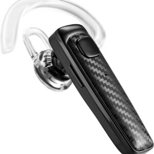 S525 Bluetooth 5.1 Wireless Earpiece, 16Hrs HD Calling, CVC8.0 Noise Cancelling, Hands-Free, Black