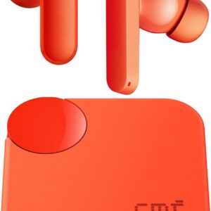 CMF Buds 2a Wireless Earbuds Active Noise Cancelling 42dB Hybrid ANC Bluetooth Headphones, 12.4mm Dynamic Driver for Big Bass, 4 Mics Clear Calls, Sport Ear Buds for iPhone, Android, Orange
