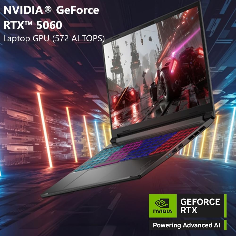 acer Nitro V 16S AI Gaming Laptop | AMD Ryzen 7 260 Processor | NVIDIA GeForce RTX 5060 Laptop GPU (572 AI Tops) | 16" WUXGA IPS 180Hz Display | 32GB DDR5 | 1TB Gen 4 SSD | Wi-Fi 6 | ANV16S-41-R2AJ - Image 3