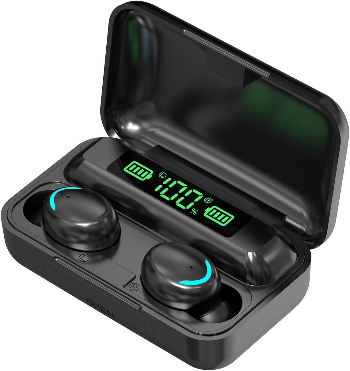 2023 Newest Wireless Earbuds, F9-5, Bluetooth Earphones with Charging Case, IPX7 Waterproof Stereo Headphones in-Ear Built-in Mic Headset for Sport