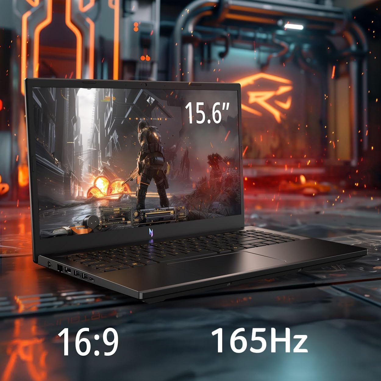 acer Nitro V Gaming Laptop | Intel Core i5-13420H Processor | NVIDIA GeForce RTX 4050 Laptop GPU | 15.6" FHD IPS 165Hz Display | 8GB DDR5 | 512GB Gen 4 SSD | Wi-Fi 6 | Backlit KB | ANV15-52-586Z - Image 4