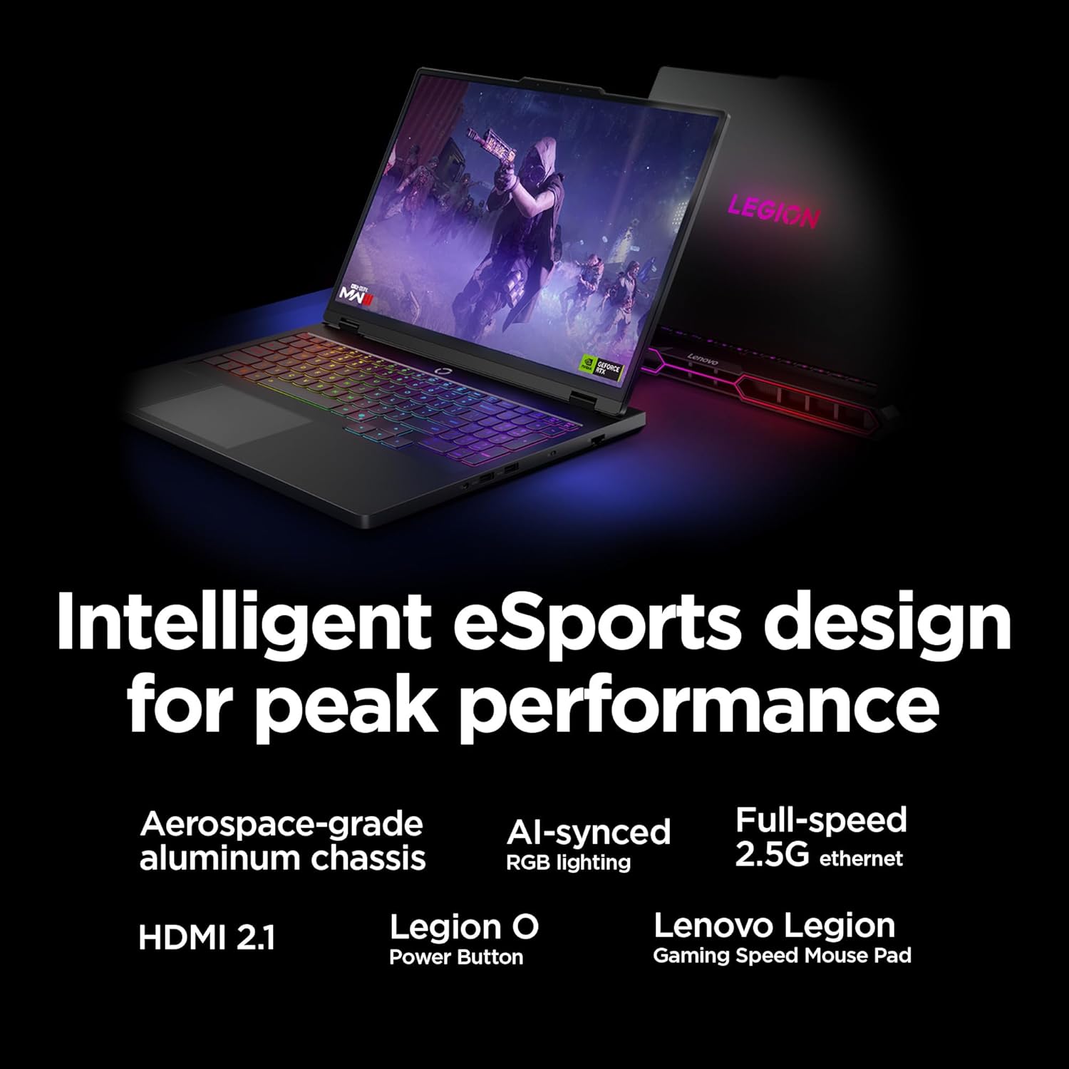 Lenovo Legion Pro 7i – Gaming Laptop - Intel® Core™ Ultra 9 275HX – 16" 2.5K WQXGA OLED Display – 240Hz Refresh Rate – GeForce RTX™ 5070 Ti GPU – 32 GB Memory – 1 TB Storage – 3-Month PC GamePass - Image 10