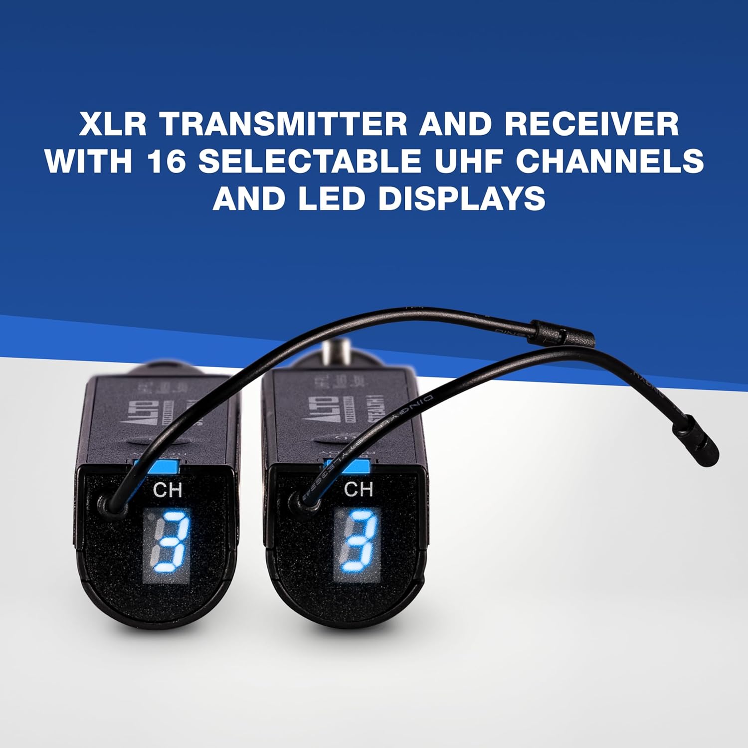 ALTO Stealth 1 Mono UHF XLR Wireless Audio System, Transmitter and Receiver for Powered Speakers, Mixers and Dynamic Microphones - Image 3