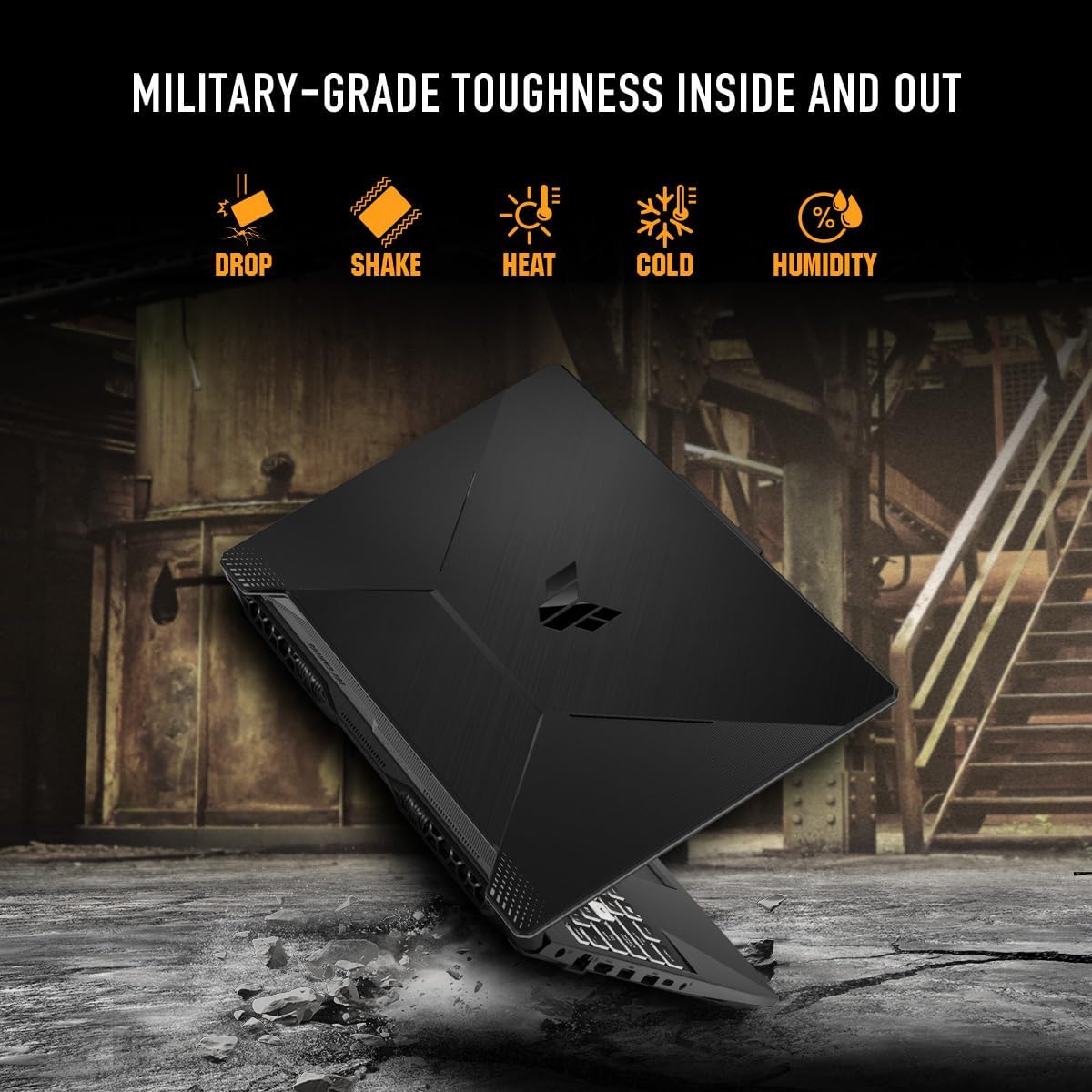 ASUS TUF Gaming A15 Gaming Laptop, 15.6” FHD 16:9 144Hz Display, AMD Ryzen™ 5 7535HS Processor, NVIDIA® GeForce RTX™ 3050, 16GB DDR5, 512GB PCIe® Gen 4.0 SSD, Wi-Fi 6, Windows 11 Home, FA506NC-DS53 - Image 6