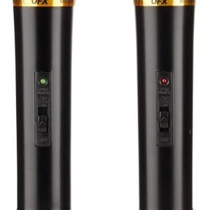 QFX M-336 Wireless Dynamic Professional Microphone - Twin Pack