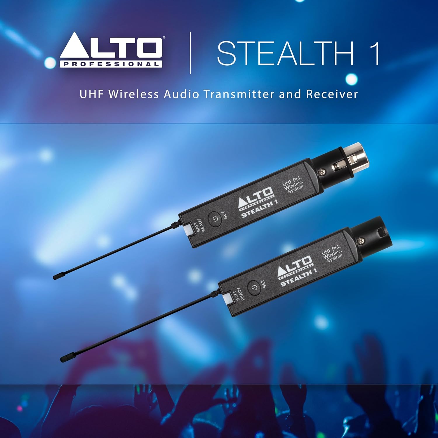 ALTO Stealth 1 Mono UHF XLR Wireless Audio System, Transmitter and Receiver for Powered Speakers, Mixers and Dynamic Microphones - Image 8