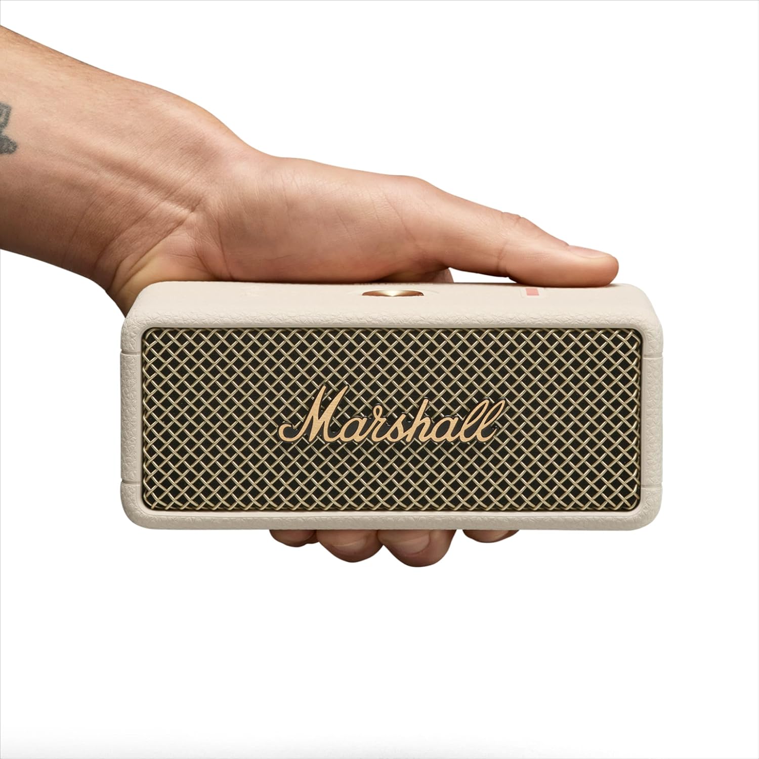 Marshall Emberton III Portable Bluetooth Speaker - Rugged Waterproof/Dust-Proof Design | Loud Stereo Sound, Deep Bass | Compact and Wireless for Travel and Outdoors - Cream - Image 8