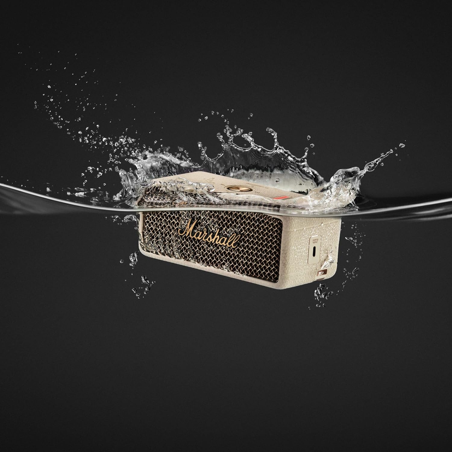 Marshall Emberton III Portable Bluetooth Speaker - Rugged Waterproof/Dust-Proof Design | Loud Stereo Sound, Deep Bass | Compact and Wireless for Travel and Outdoors - Cream - Image 10