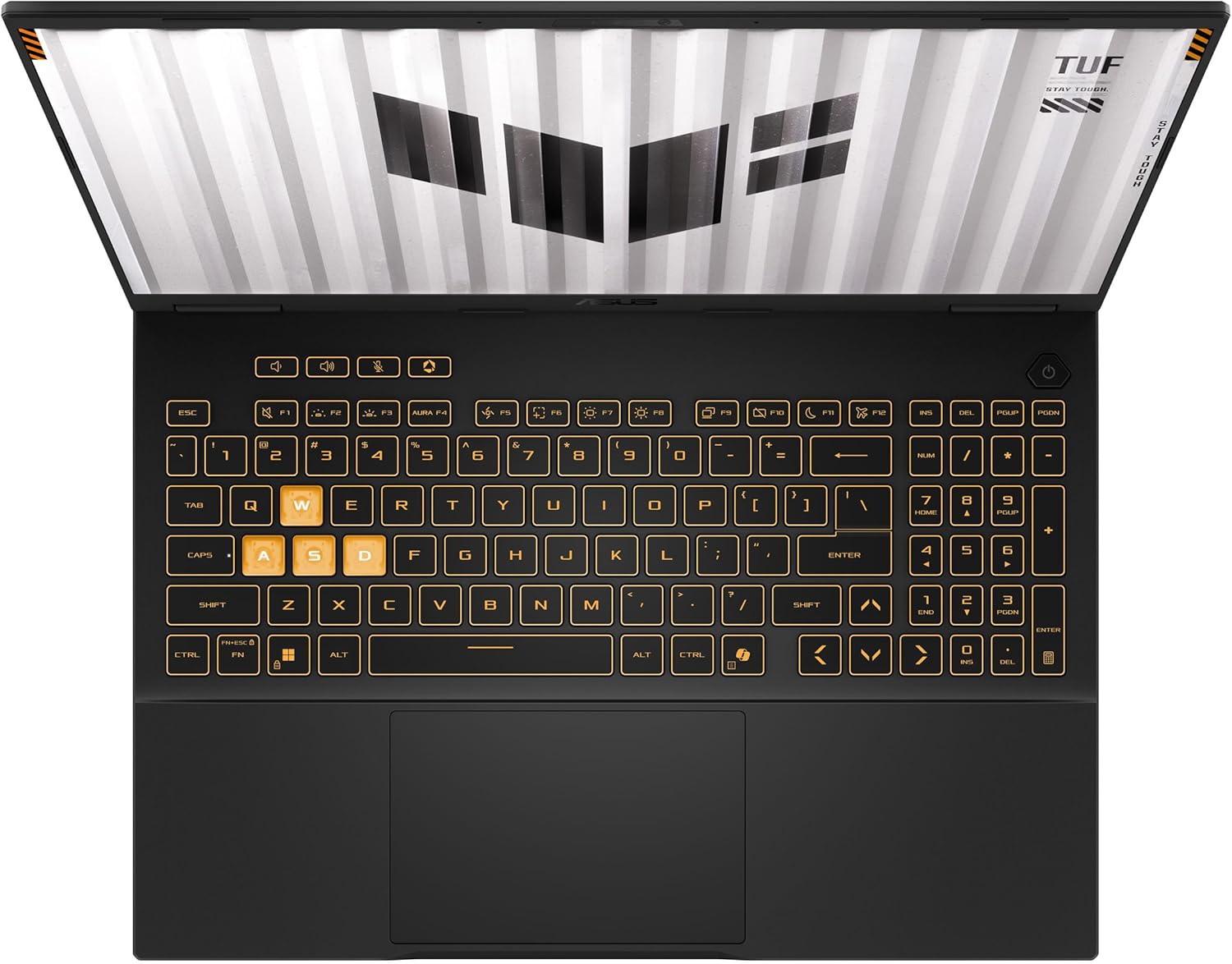 ASUS TUF Gaming F16 (2025) Gaming Laptop, 16” FHD+ 165Hz 16:10 Display, Intel® Core™ i5 Processor 13450HX, NVIDIA® GeForce RTX™ 5050, 16GB DDR5, 512GB PCIe Gen4 SSD, Wi-Fi 6E, Win 11 Home - Image 9