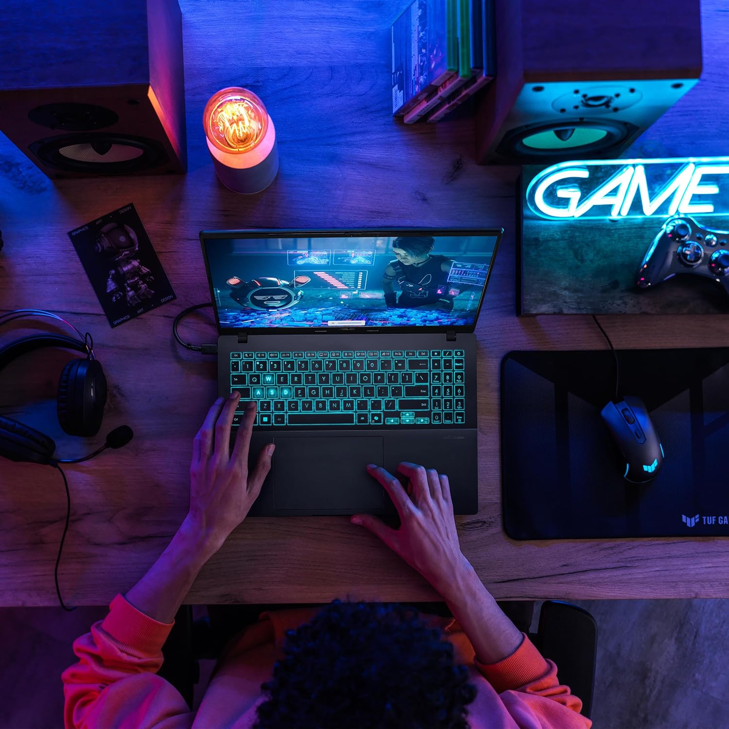 ASUS V16 Gaming Laptop, 16” WUXGA 144Hz Display, Intel Core 7 Processor 240H, NVIDIA GeForce RTX 5060, 32GB Memory, 1TB Storage, Windows 11, Matte Black, V3607VM-DS79 - Image 10