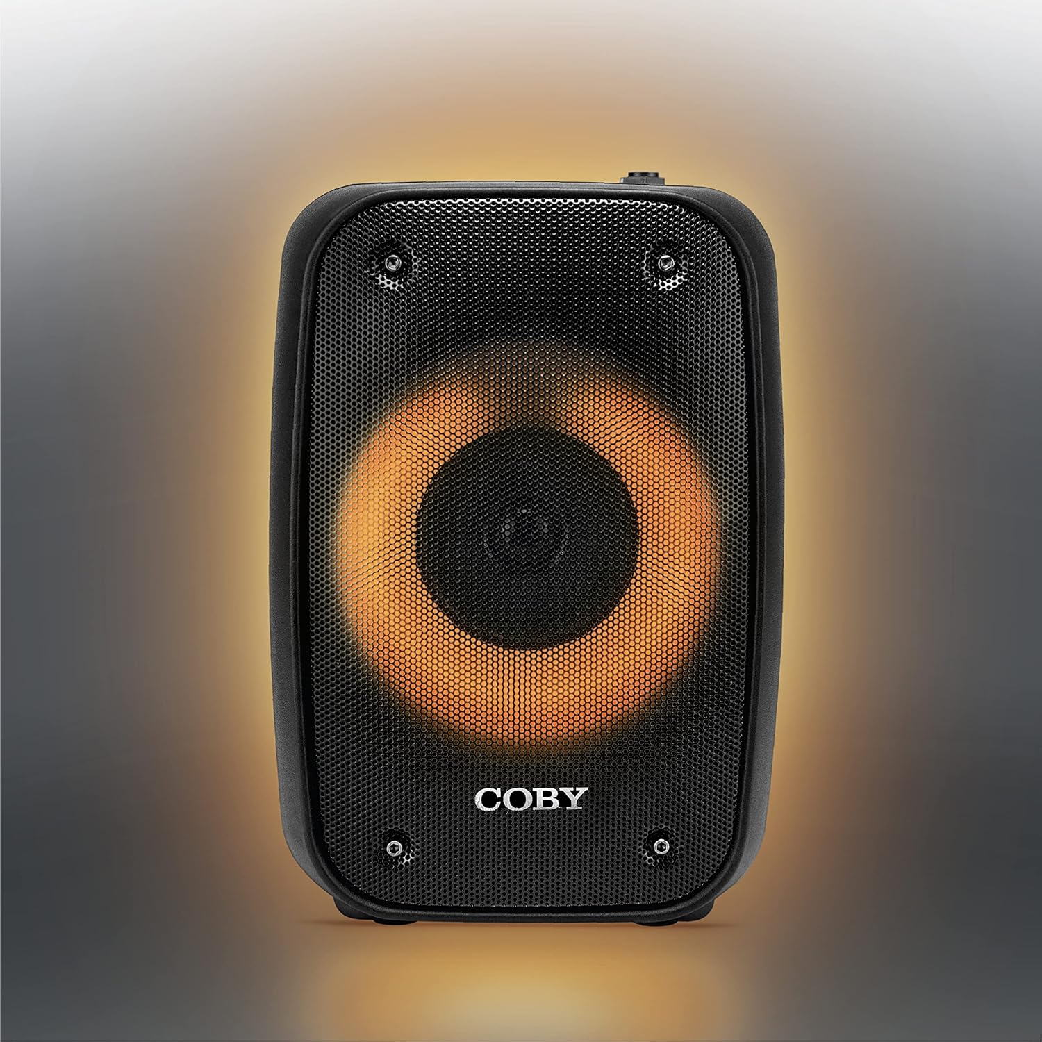 Coby Blaze Light-Up Bluetooth Speaker, Wireless Portable Speaker with 3 Light Modes, Built-in Mic Input, FM Radio, and Handle, Karaoke Box, 7-Hour-Use Rechargeable Battery, Micro USB Port, TF Card - Image 3